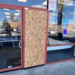 hyattsville MD 24 glass door replacement emergency break in storefront commercial front entrance entry