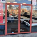 hyattsville MD 24 glass door replacement emergency break in storefront commercial front entrance entry
