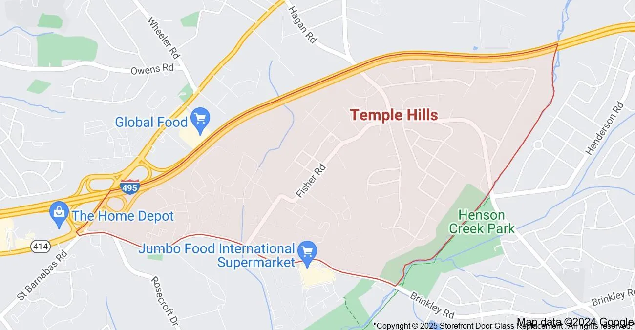 Temple Hills map